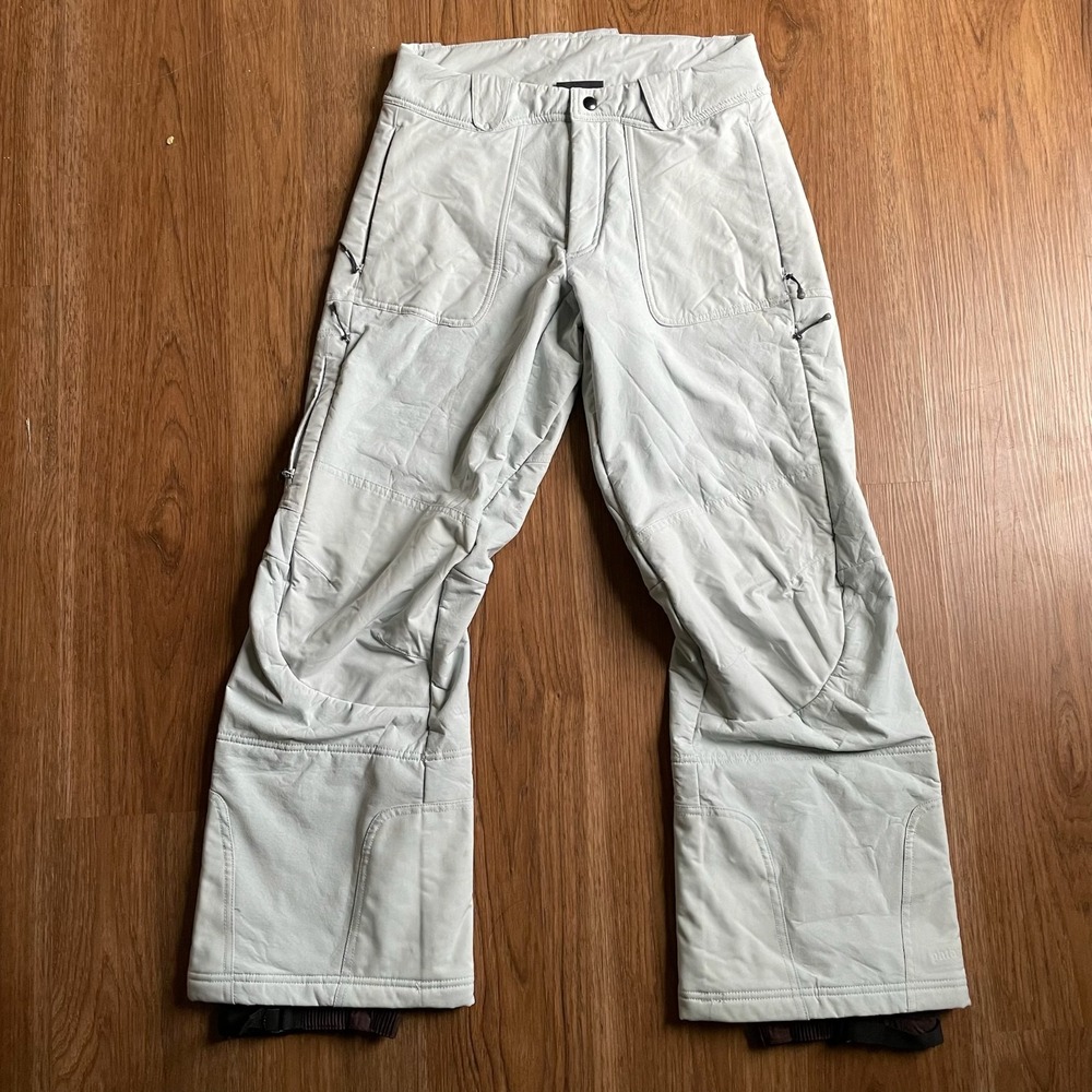 Patagonia Snow Pants Womens 8 Gray Double Knee Insulated Snowboarding Convert